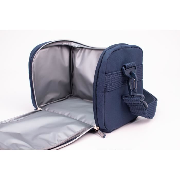Sac Isotherme Porte-repas - MILAN - Série 1918 - 5 Litres - Bleu Marine - Intérieur Isolant Thermique