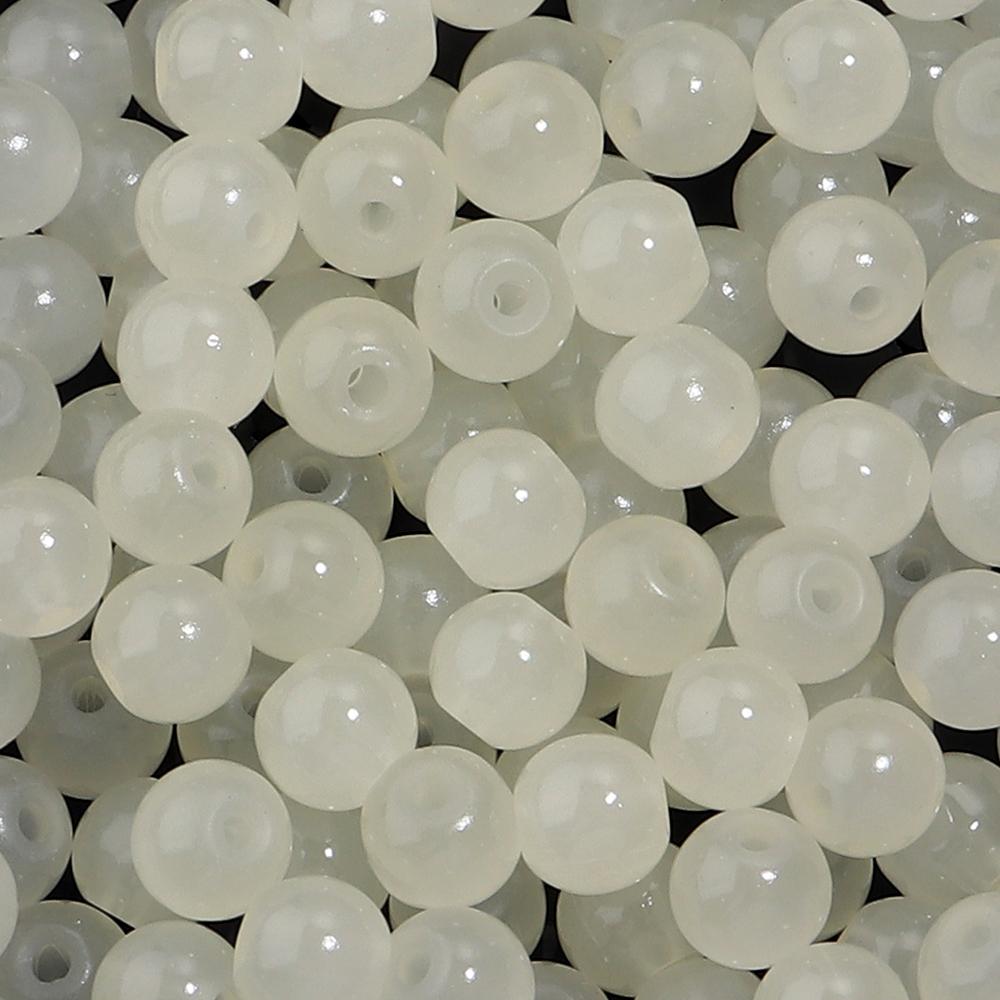 50pcs/lot 6mm Glass Round Beads Colorful Spaced Loose Glass Beads For Necklace Bracelet DIY Jewelry Making Accessories Wholesale