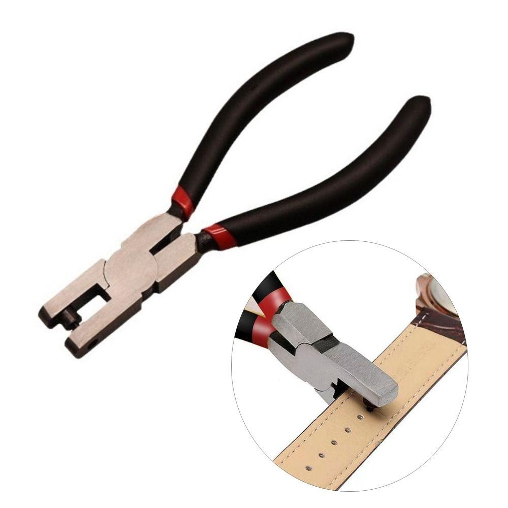 Metal Leather Belt Hole Puncher Round Hole Belt Punching Tool Watch Band Hole Punch Hand Tools