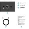 Switch Audio Stereo a 3,5 mm a 2 Vie Bidirezionale Splitter Box 2 In 1 Out 1 In 2 Out Con Pulsante Mute