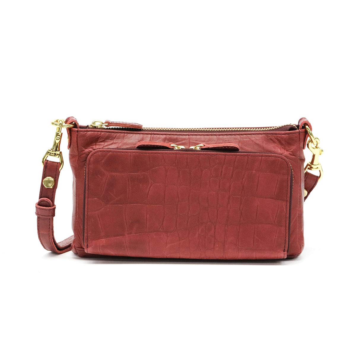 

Gentle Croco 2way Wallet Pochette Regalo Bordeaux [Bardrose] BR-4606