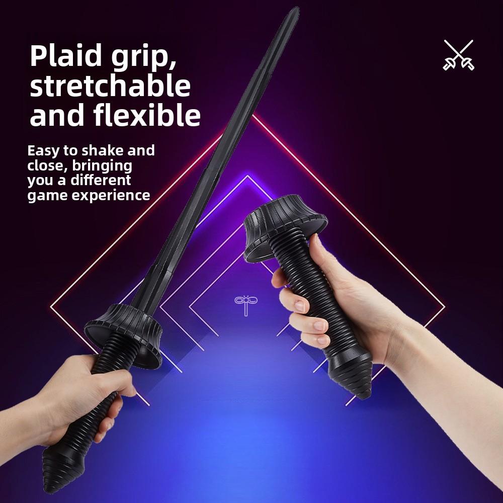 3D Spiral Samurai Sword Retractable Decompression Gravity Sword Role Playing Ninja Props 1:1 Model Toy Birthday Gift