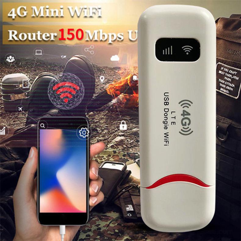 150Mbps 4G USB Car-Mounted Portable WiFi Dongle - Asia Version