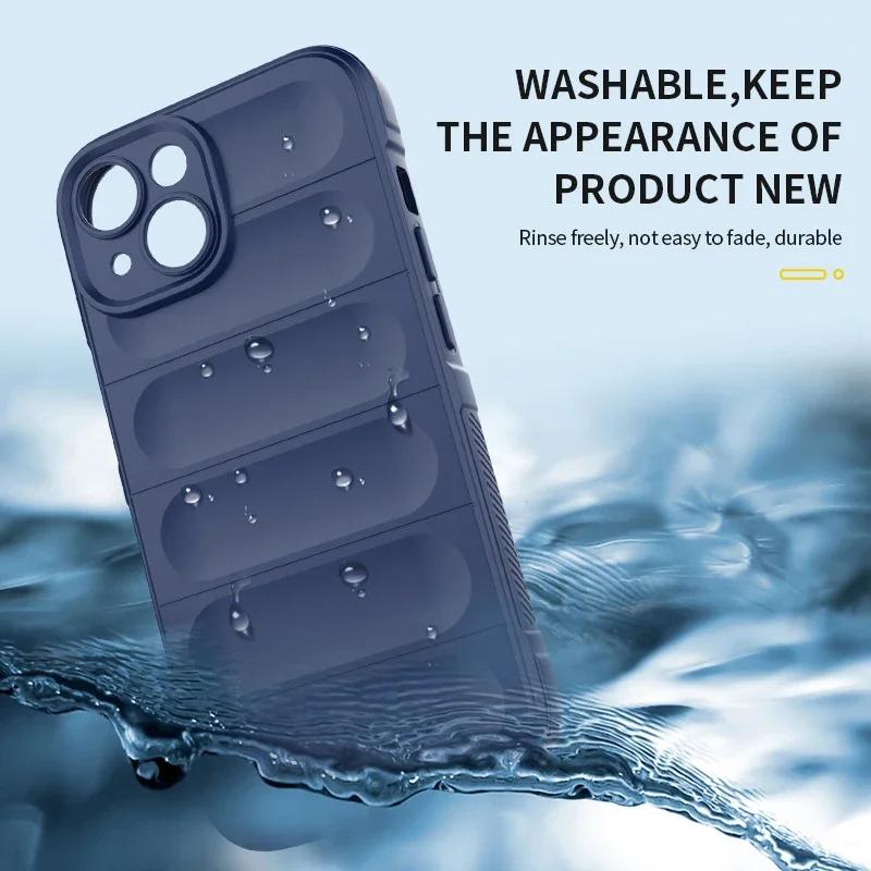 Shockproof Matte Armor Case For Apple iphone 16 15 14 11 12 13 Pro Max Plus Phone Soft Non-slip Skidproof Protective Cover