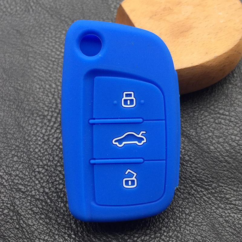 Silicone Car Key Holder Cover For JAC Refine S2 S5 2015 3button Car Key Cover Case
