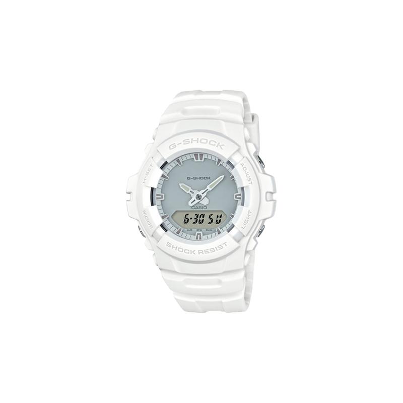 

Casio G-SHOCK 200 meters waterproof quartz movement resin strap Japanese and Korean watch women s watch gray dial G-100CU-7A серый