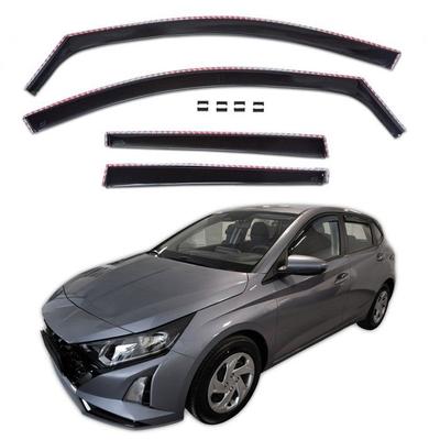 Wind deflectors - Hyundai i20 5D (sinds 2020) - Aerodynamisch - Eenvoudige montage - UV-bestendig acryl