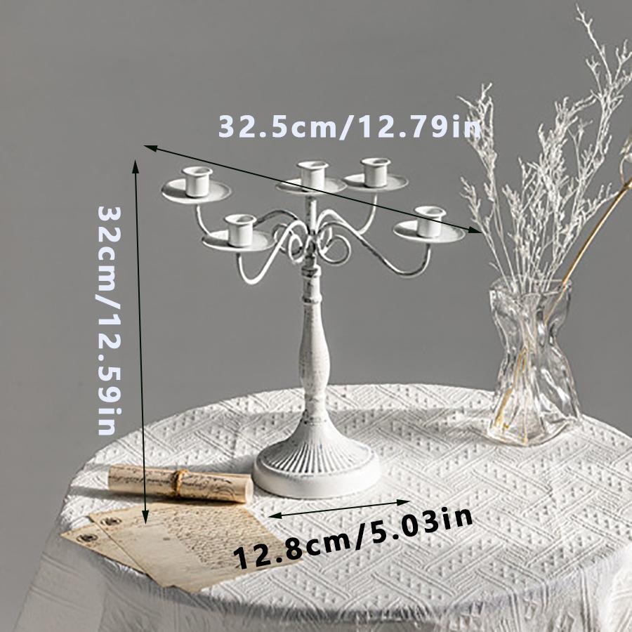 1/3/5 European Retro Candlestick Decoration Household Romantic Candlelight Dinner Wedding Shooting Props