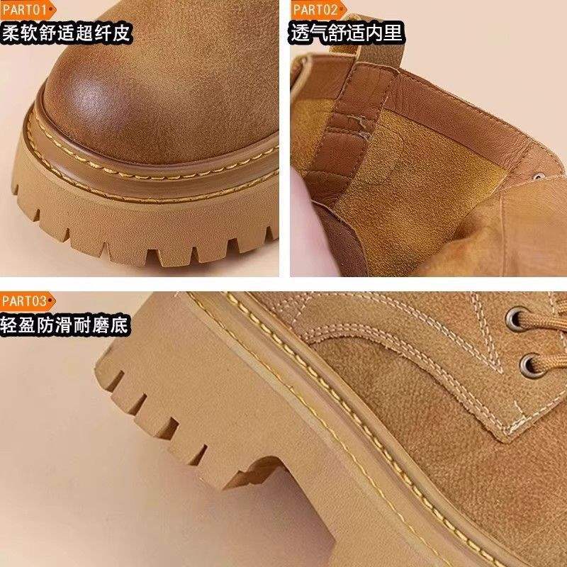 Girls Martin boots 2025 new autumn and winter children's velvet princess short boots medium and older children's British style girls boots