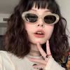 Y2K Sunglasses  Vintage Small Frame Glasses Men Women Oval Oval Sweet Cool Hot Girls Sun Eye Glasses