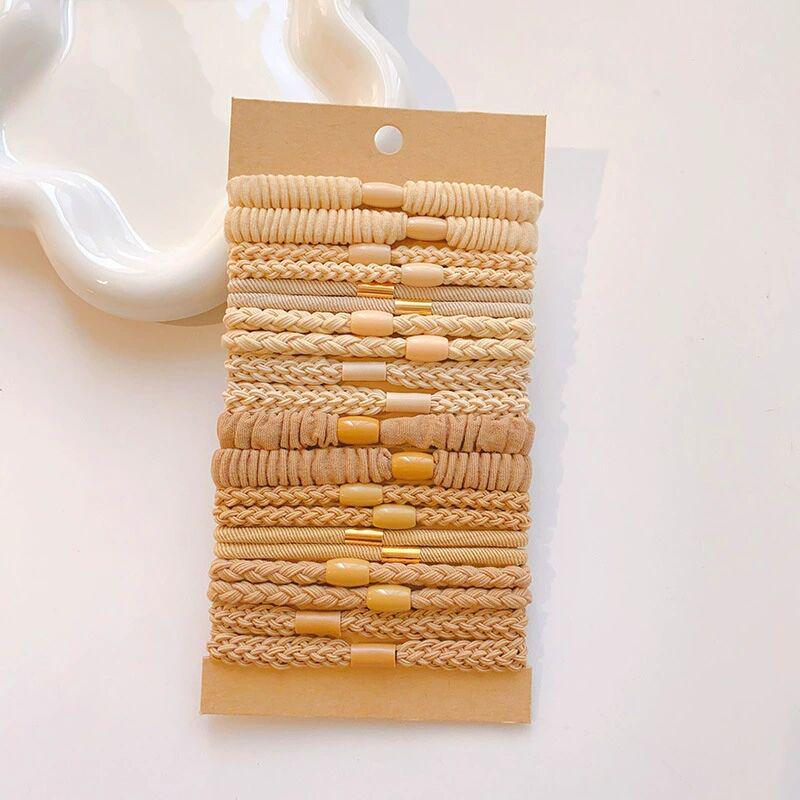 Elegant Elastic Headband & Ponytail Hair Tie Bracelet Set