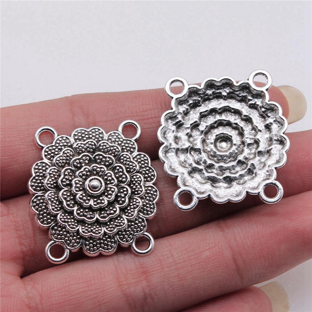 Accessories Parts Four-Hole Necklace Connector Wedding Jewelry Findings TA023