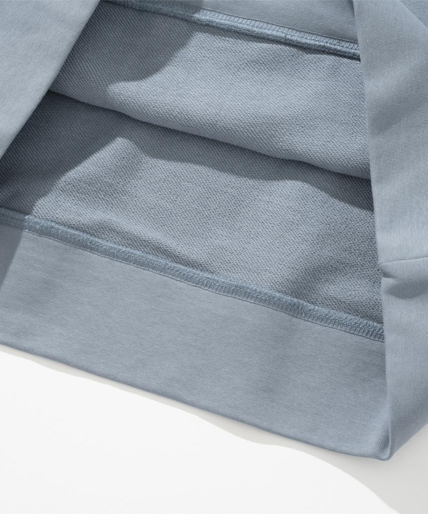 Semi-Oversized Hooded Sweatshirt [Ash Blue]