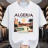 Algeria North Africa Cityscape Print Tshirt Unisex Travel Inspired Graphic Print Casual Short Sleeve Cotton Streetwear Tee Tops