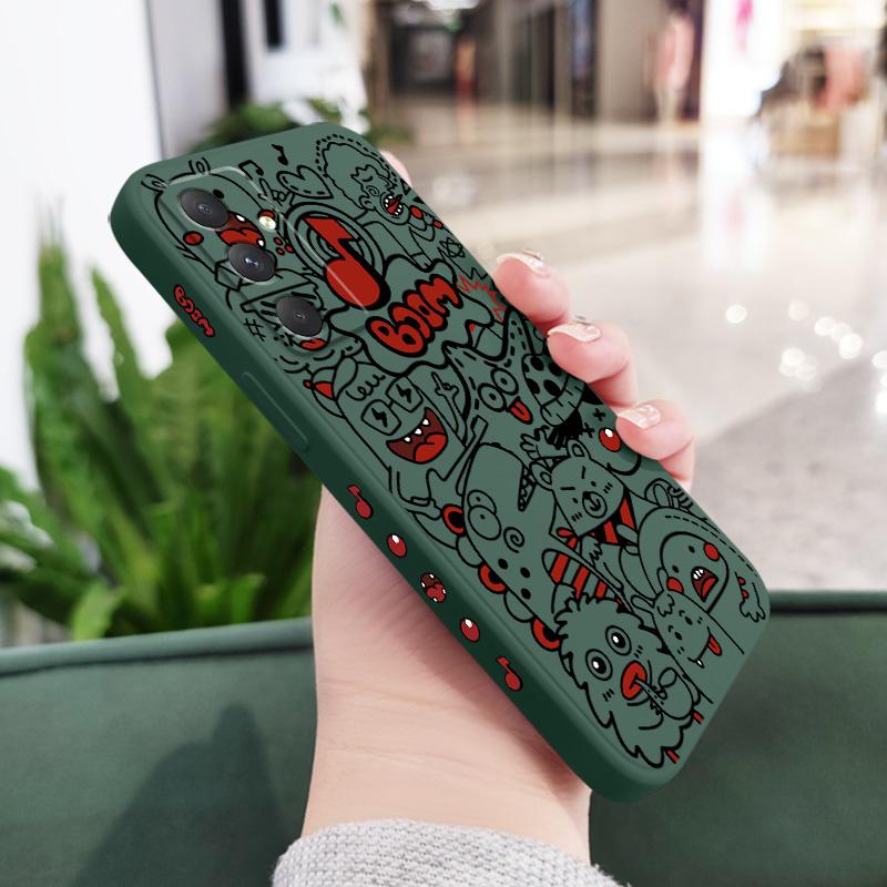 

Explosion Monster Phone Case For Samsung Galaxy A56 A36 A26 A16 A06 A55 A35 A25 A15 A05 A05S A54 A34 A24 A14 A04 A04S A04E 4G 5G Samsung A04E темно-зелений колір