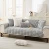 Winter Sofa Cover Thicken Plush Non-Slip Couch Cushion for Living Room Soft Universal Sofa Cover L-shaped Corner Sofa Cushion