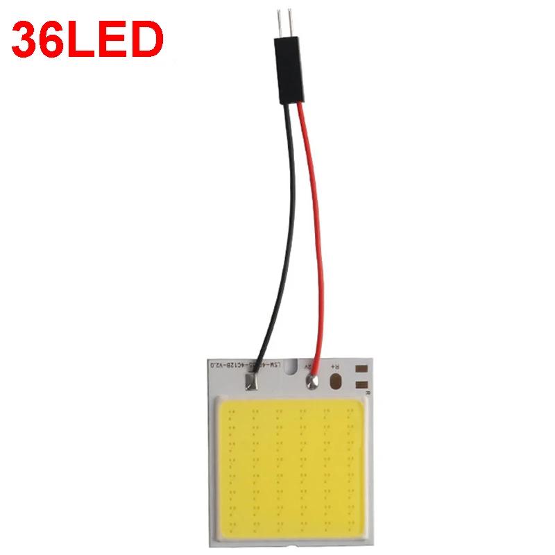14-48LED Universal Car Interior Readling Lamp COB 108SMD LED Panel Dome Light High Brightness Bulb Truck Waterproof Lamp