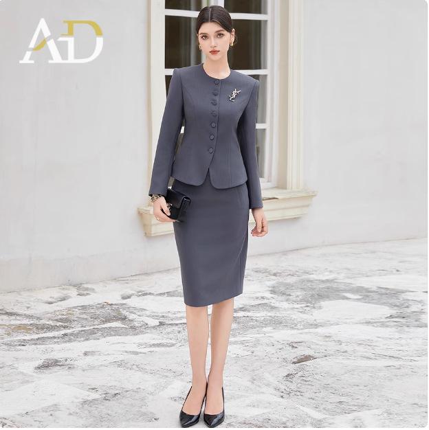 Frühling/Herbst Retro Rundhals Schlankheitsanzug: Professioneller Moderator/Ansager Festliche Kleidung