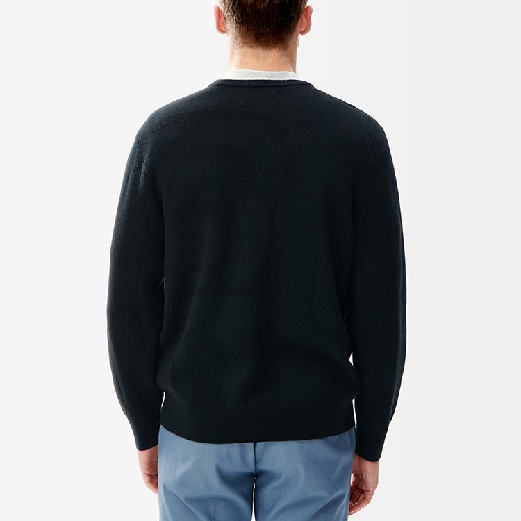 New FILA Sweatshirts Men's Jet Black F11M242404F-BK