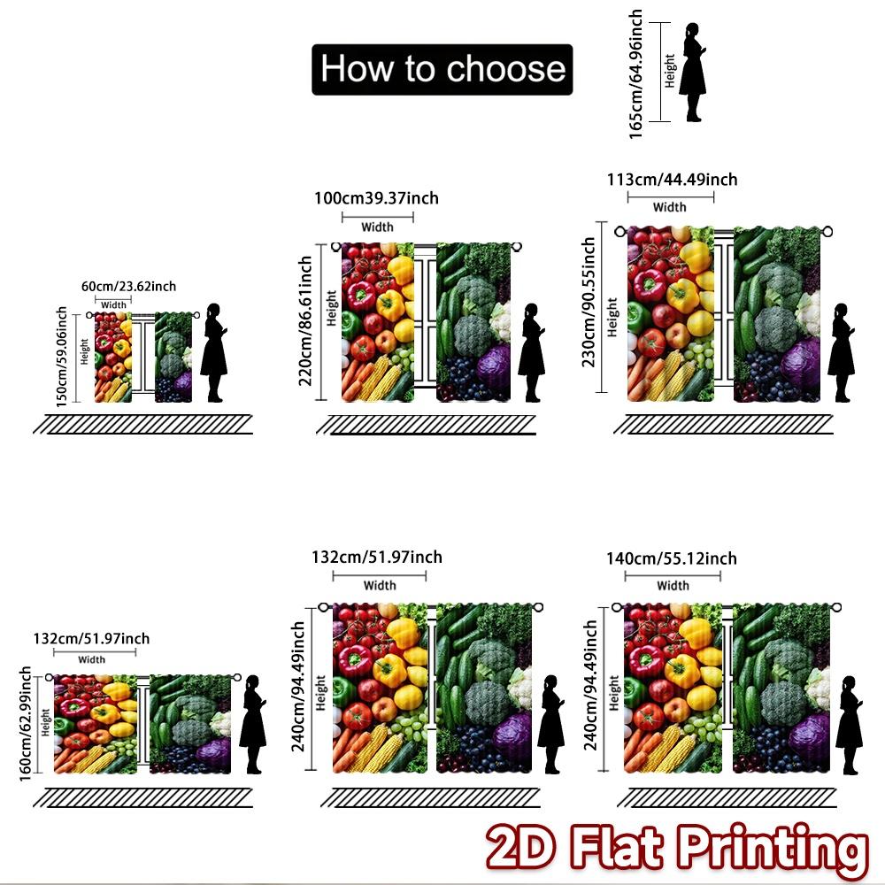 2D Flat Photography Backdrop Party Backdrop Fresh Colorful Vegetables 100% Polyester Vibrant Reunion Perfect for Bedroom