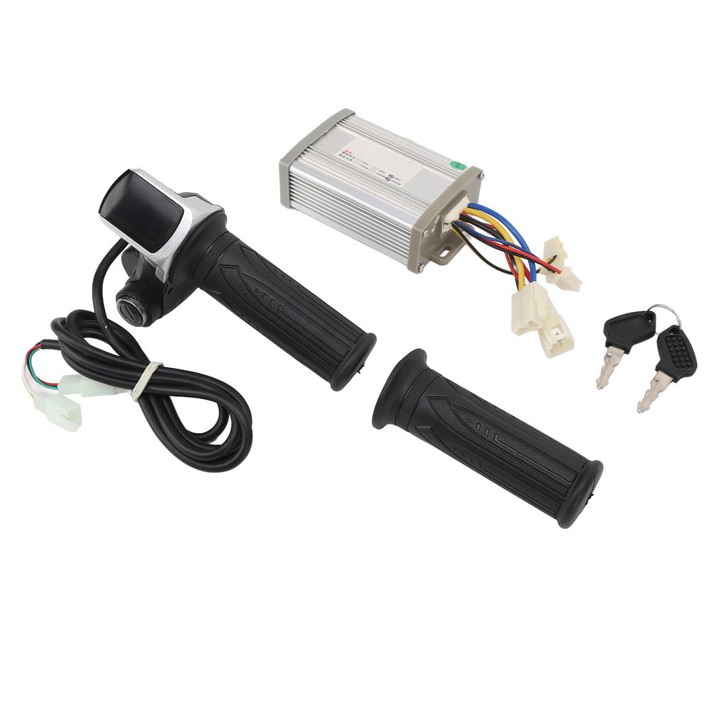 48V 800W Motor Speed Controller With 48V Screen Display Throttle Grip for Electric Bicycles Tricycles Motorcycles