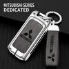 Auto Zinklegierung Schlüssel Etui Tasche Metall Schlüsselhülle für Mitsubishi Outlander Pajero Lancer EX Evolution X Ralliart Asx L200 Triton Colt
