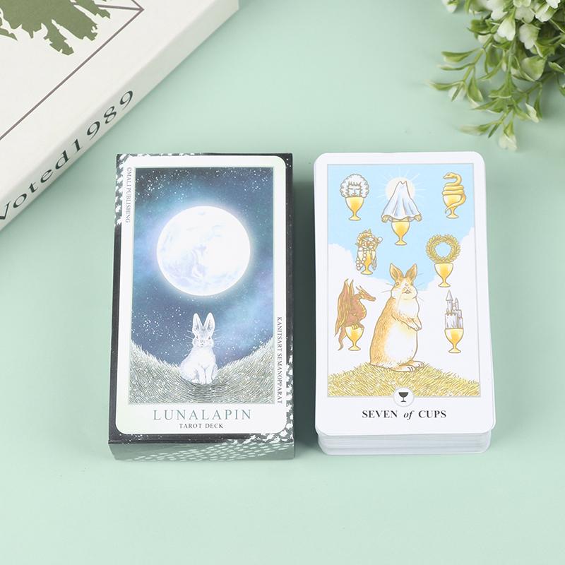 78Pcs Tarot Lunalapin Rabbit Tarot Deck Tarot Cards Tarot Card Game Party Game