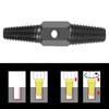 Screw Extractor Set 1/2inch 3/4inch Double Head Screw Extractor Screw Extractor for Removing Damaged Screws Repair Pipe