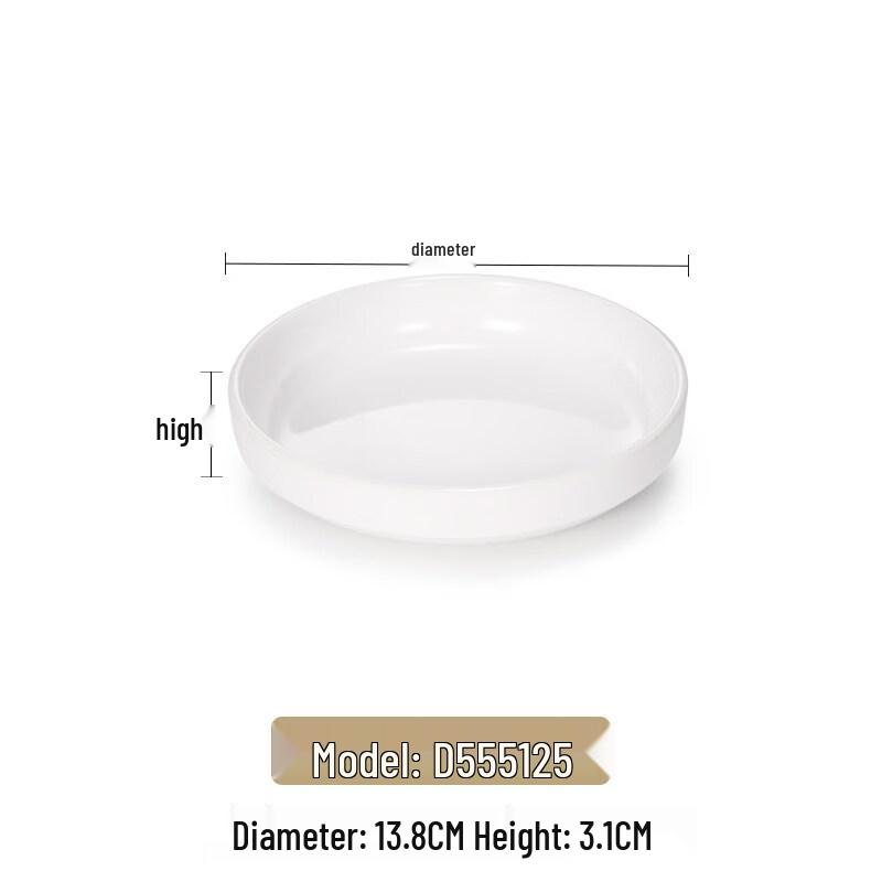 Korean Style Melamine 3-Compartment Deep Dumpling Plate