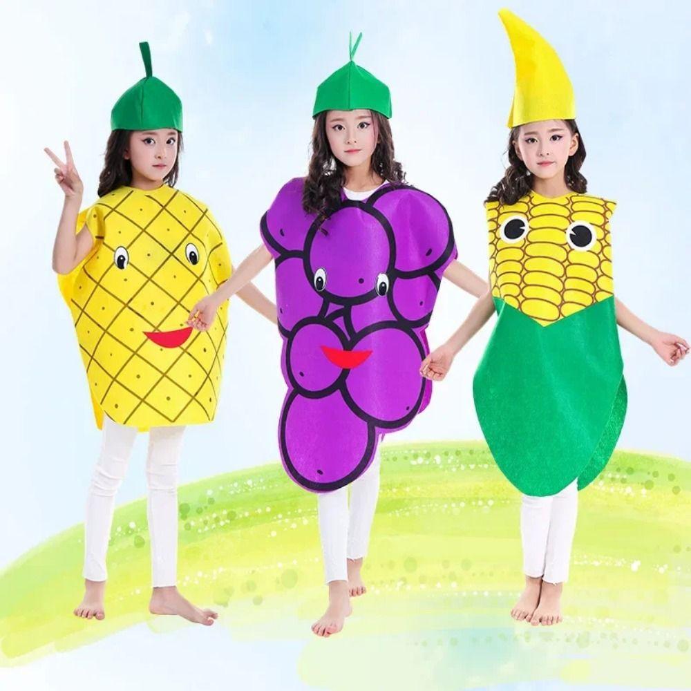 Pumpkin Cloak Fruit Veggie Costume Performance Stage Performance Suit  Halloween