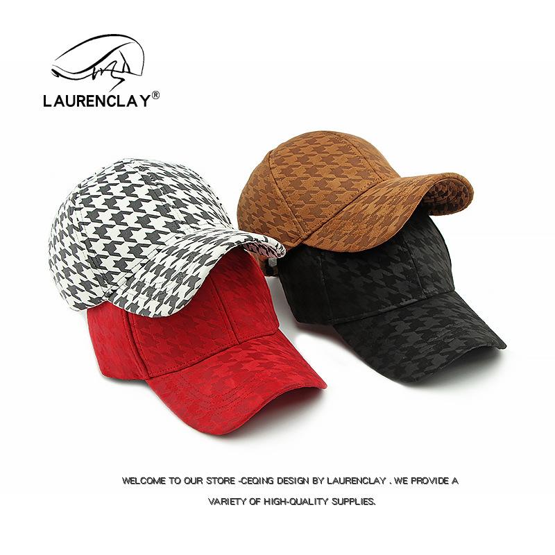 Classic Fashion Thousand Bird Grid Hard Top Baseball Cap Children Spring New Outdoor Sun Hat Men's Cap