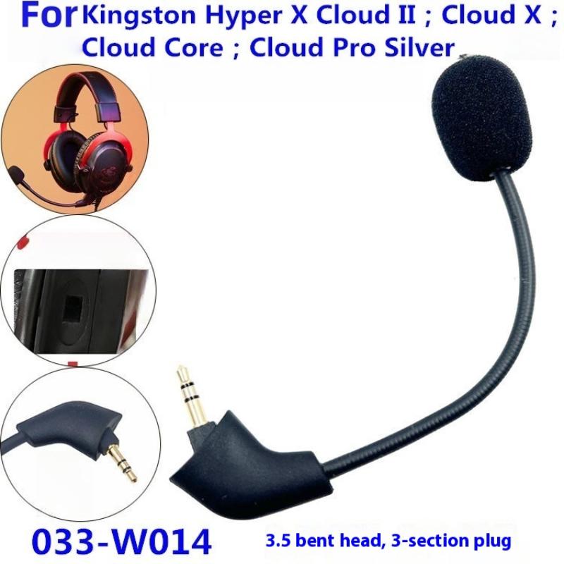 1Pcs Gaming Headsets Headphones For Kingston Hyperx Cloud 2 Ii X Core Pro Silver Cloudx Replacement Game Mic 3.5Mm Microphone