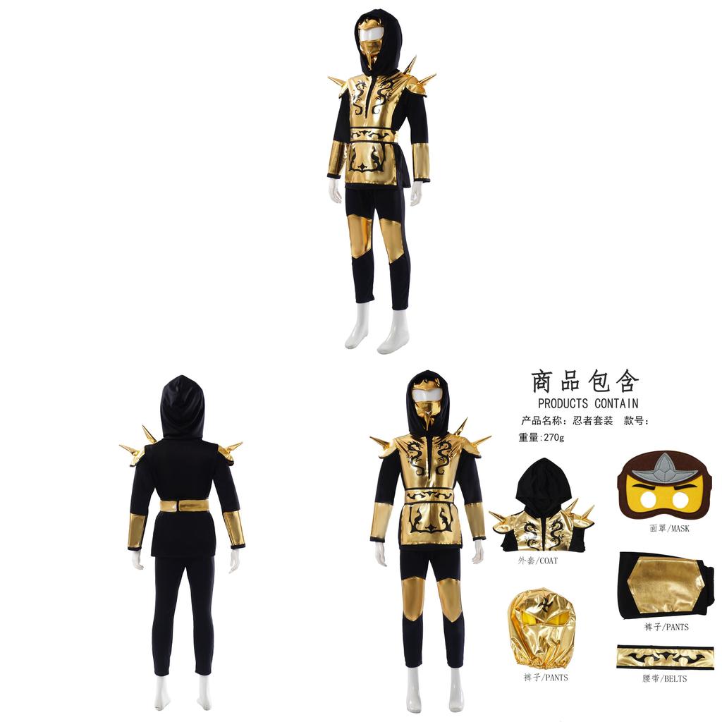Ninja Children Cosplay Costume With Polyester Fabric For Anime Role Play