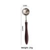 Stainless Steel Long Coffee Scoop Spoon Wood Handle Measuring Spoon Tea Scoop Spoon  Kitchen Tool