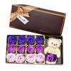 New Valentine's Day Bear Gift Box Gift Rose Gift Small Gift 12 Soap Flower