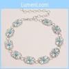 Spring Summer Womens Waist Belt With Turquoise Carved Accents And Hook Closure