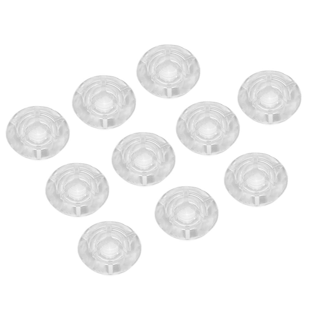 10Pcs Footswitch Toppers Clear Transparent Universal for Guitar Effects Pedal Accessories