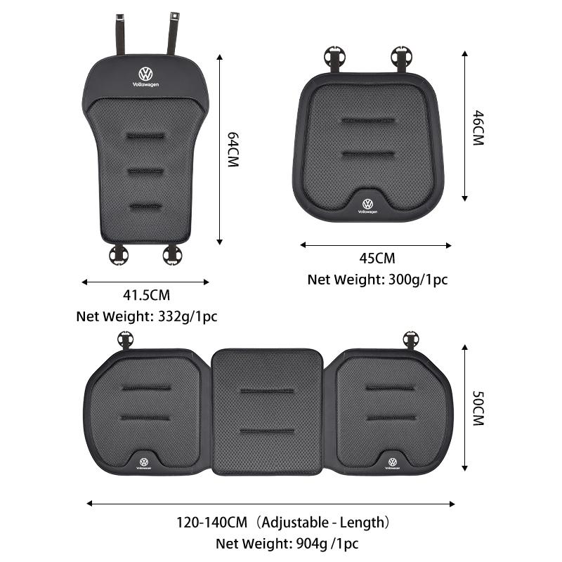 2026 Hot For Volkswagen VW Breathable Car Seat Cover Ice Silk Backrest Cushion Rearseat Protector Mat For VW Tiguan Jetta Polo G