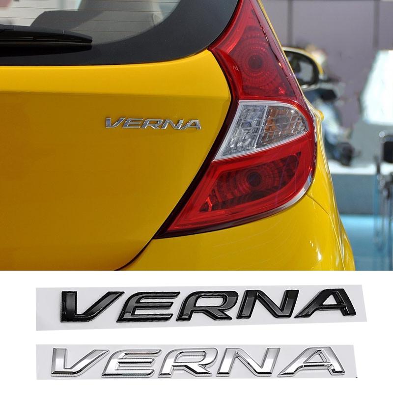 hvmqy2 Rear Trunk Logo Car for Hyundai VERNA Badge Letter Decal Body Side Emblem Auto Sticker Exterior Accessories