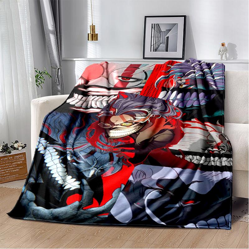 3D DAN DA DAN Anime Cartoon Blanket,Soft Throw Blanket for Home Bedroom Bed Sofa Picnic Travel Office Cover Kids Gift