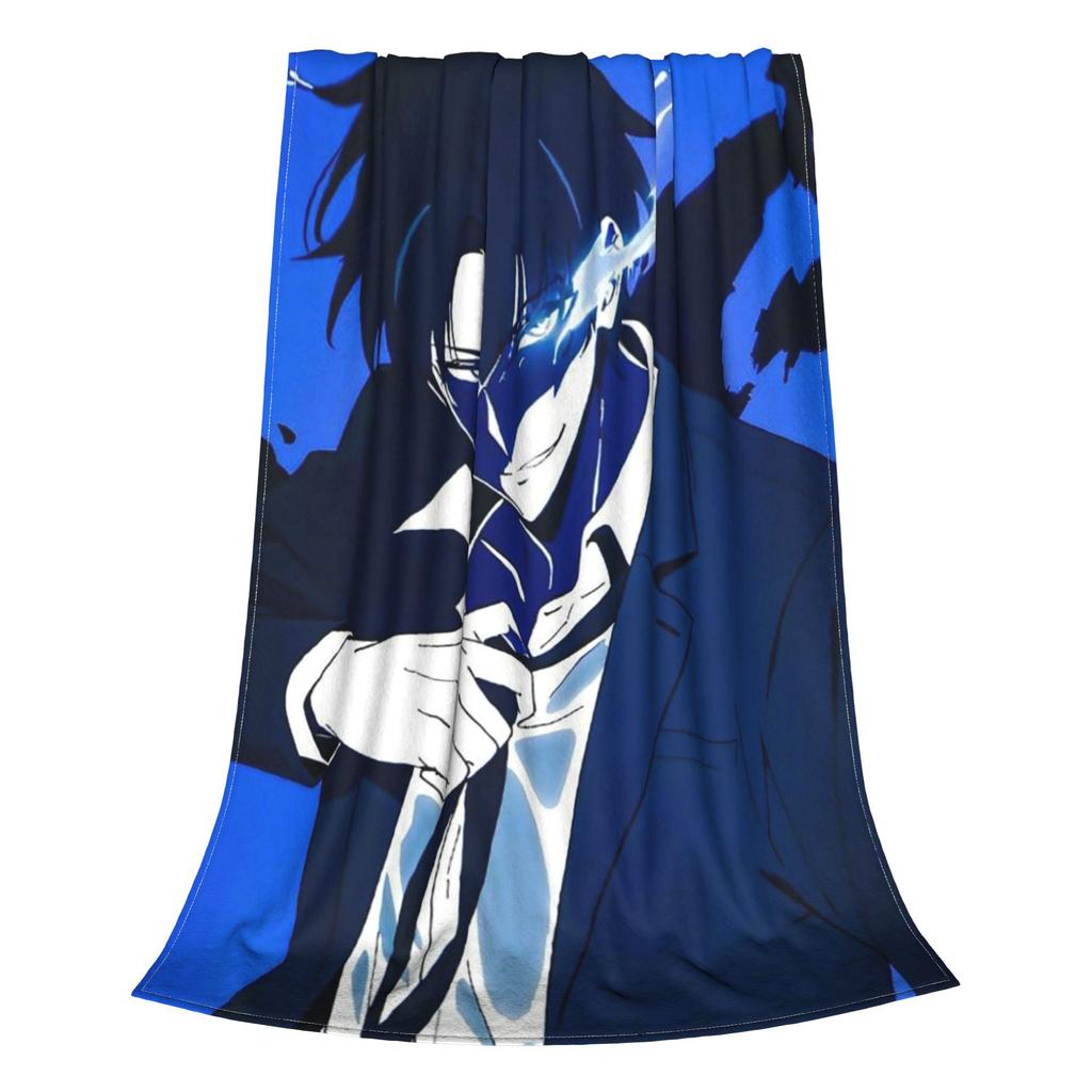 Anime Solo Leveling Decke Leichte Flanell Sofa Überwurfdecke für Zuhause Schlafzimmer Outdoor Decken Bettdecke Steppdecke