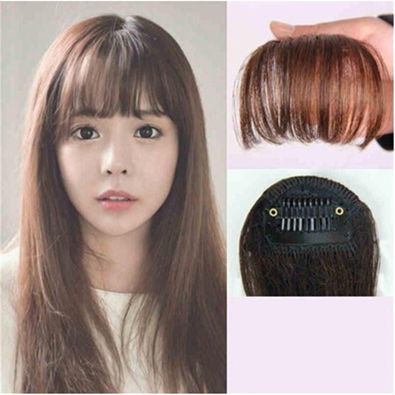 Buy Hair Clip In Bangs Fake Hair Extension False Hair Piece Clips On