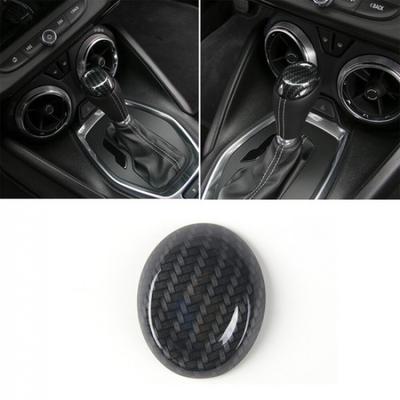 Centrale Versnellingspook Knop Hoes voor Chevrolet Camaro 2017+ Koolstofvezel