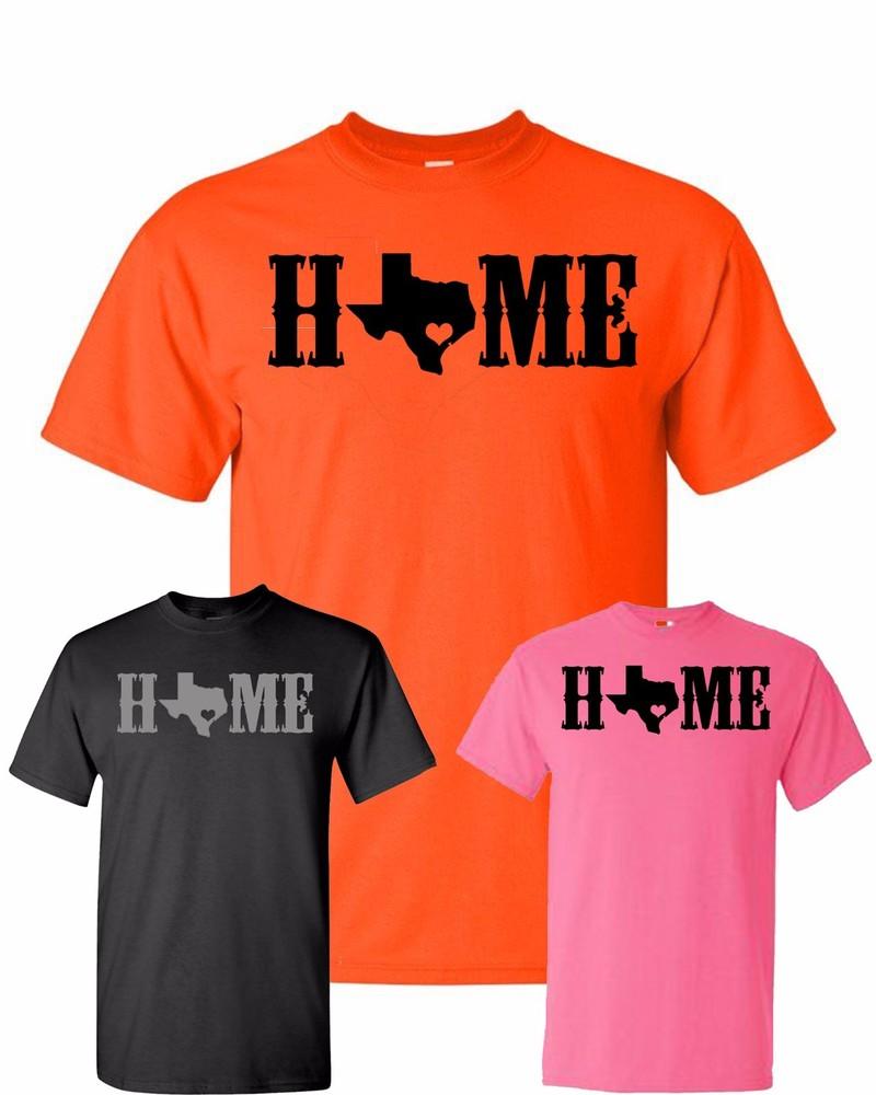 Texas Home TShirt Texas Strong Houston Dallas San Antonio Longhorn Orange Pride