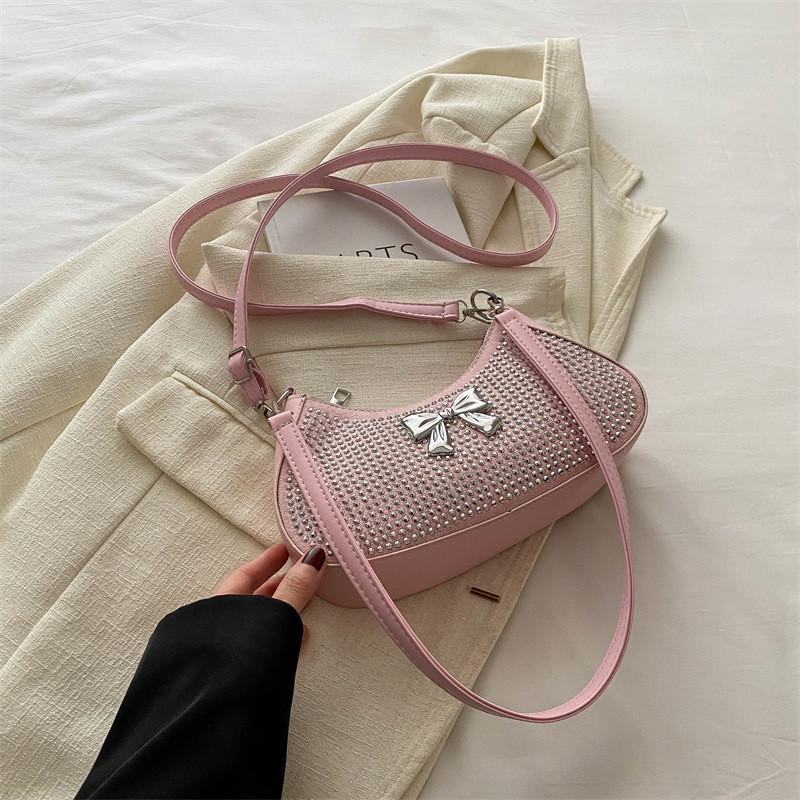 Dumpling Bowknot Shaped Single Shoulder Underarm Bag Handbag Women Fashion Gift
