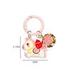 Funny Cartoon Pony Keychain Pendant Animals Key Ring Year Of The Horse Backpack Decoration Accessories Gifts Cute Fashion