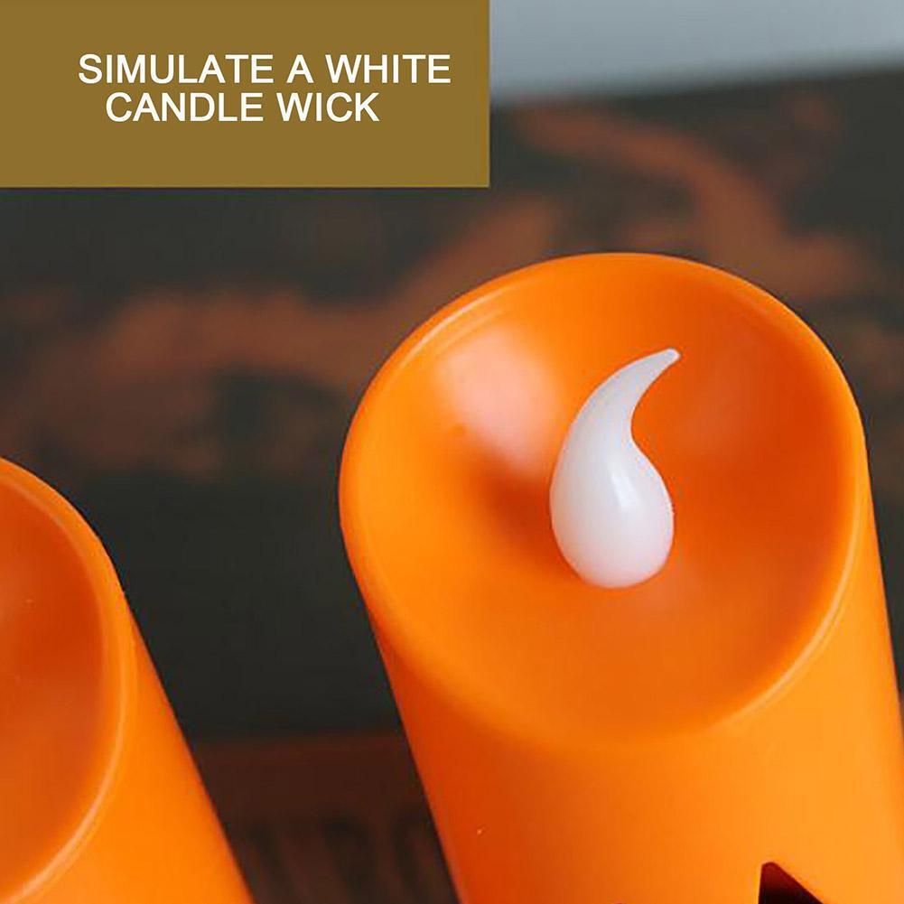 Halloween LED Light Candle Kolorowa dynia Dekoracja stołu Strona główna Impreza