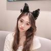 Plush Bell Cat Ear Headband for Women Fashion Girls Headband Party Cosplay Headband