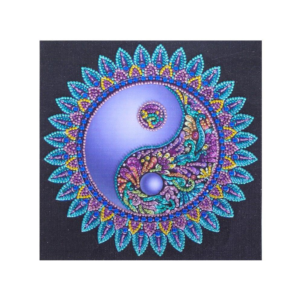 Diamond Painting Colorful Mandala Flower DIY 5D Diamond Embroidery Cross Stitch Crystal Mosaic Design Indoor Wall Decoration Pai