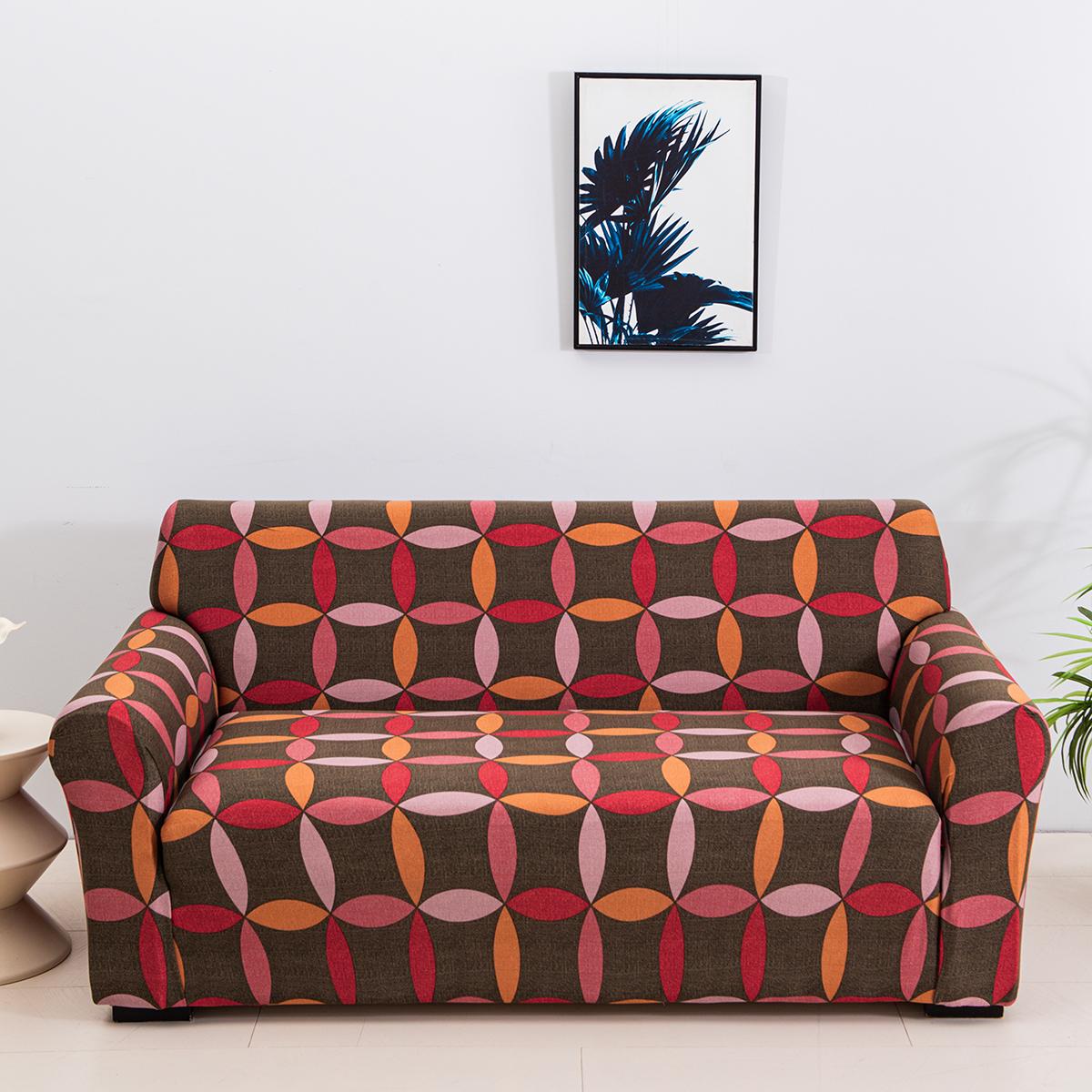

1pc Elastic Sofa Slipcover Printed Non-slip Sofa Covers Universal Furniture Protector for Bedroom Office Living Room Home Decor 1pc Single set(90-140cm)